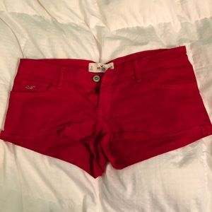 Hollister Red Shorts